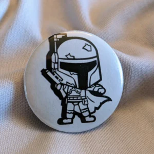 Boba Fett black and white